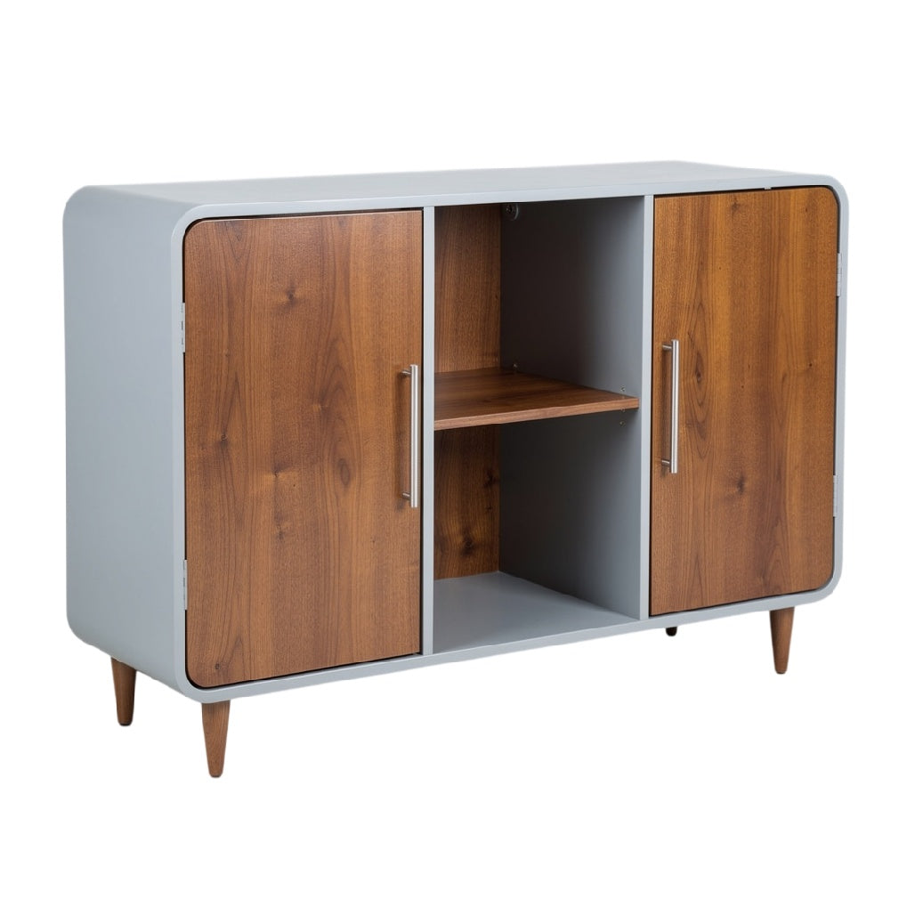 **Buffet design moderne en bois et métal**