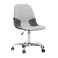 **Chaise de bureau ergonomique à roulettes en tissu gris**