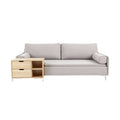 **Canapé moderne avec table d'appoint intégrée**