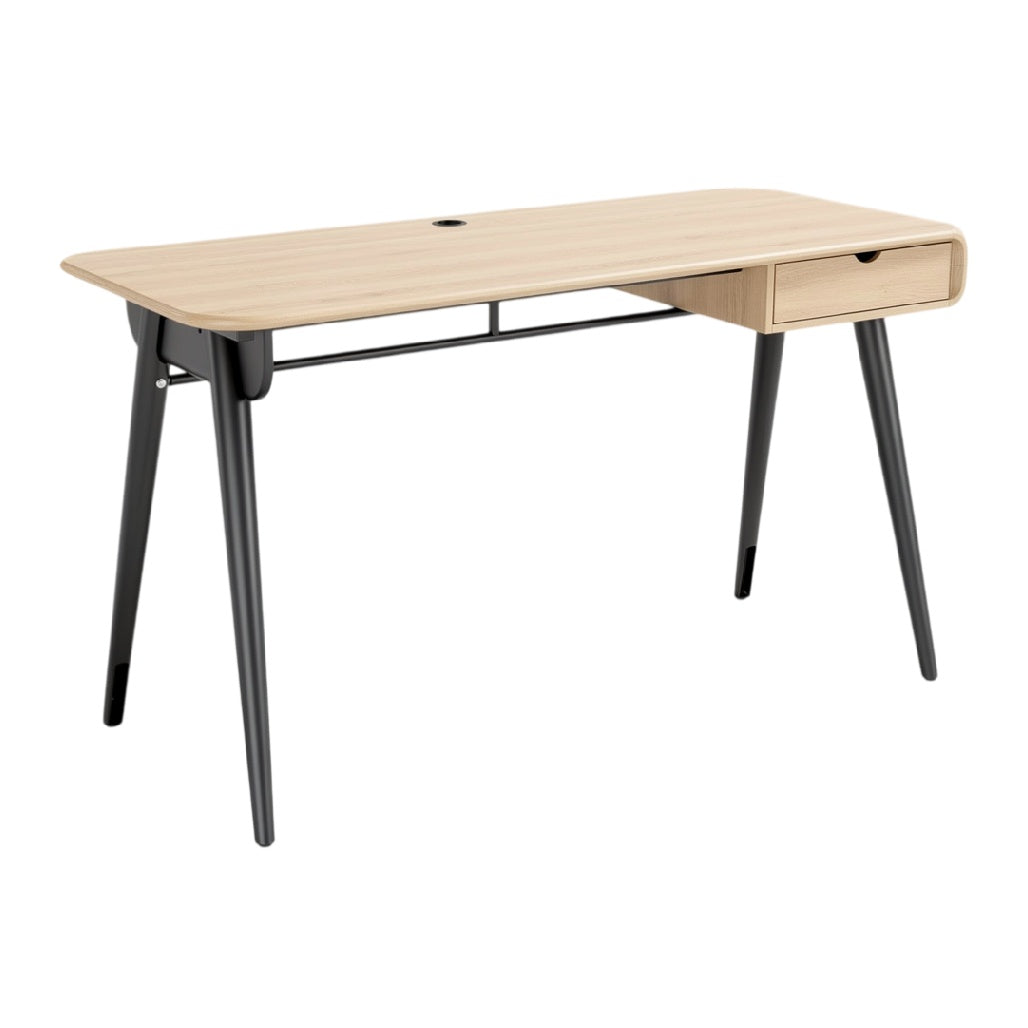 **Bureau moderne en bois avec tiroir et design minimaliste**